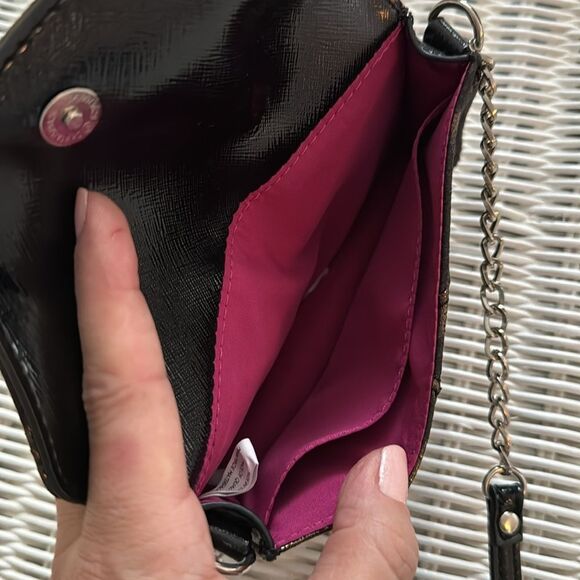 Nine West Metallic Tiger Cheetah Print WOC Crossbody EUC!! - Picture 3 of 6